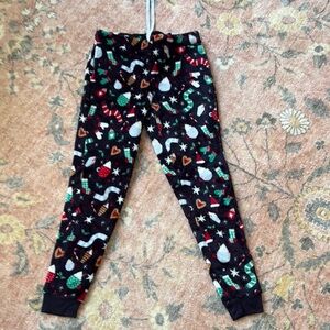 Festive Holiday Print Pajama Pants